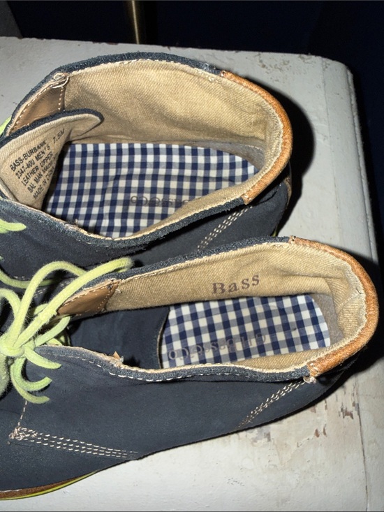 G.H. Bass & Co. Gray Suede Chukka Boots with Lime Laces main image 6